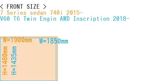 #7 Series sedan 740i 2015- + V60 T6 Twin Engin AWD Inscription 2018-
